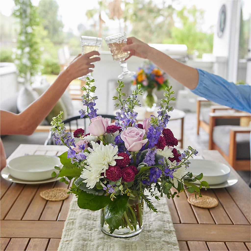 Violet Frost Bouquet – The Total Event Li Inc, Bethpage NY
