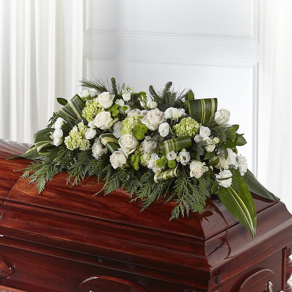 Hopeful Gesture Casket Spray – The Total Event Li Inc, Bethpage NY