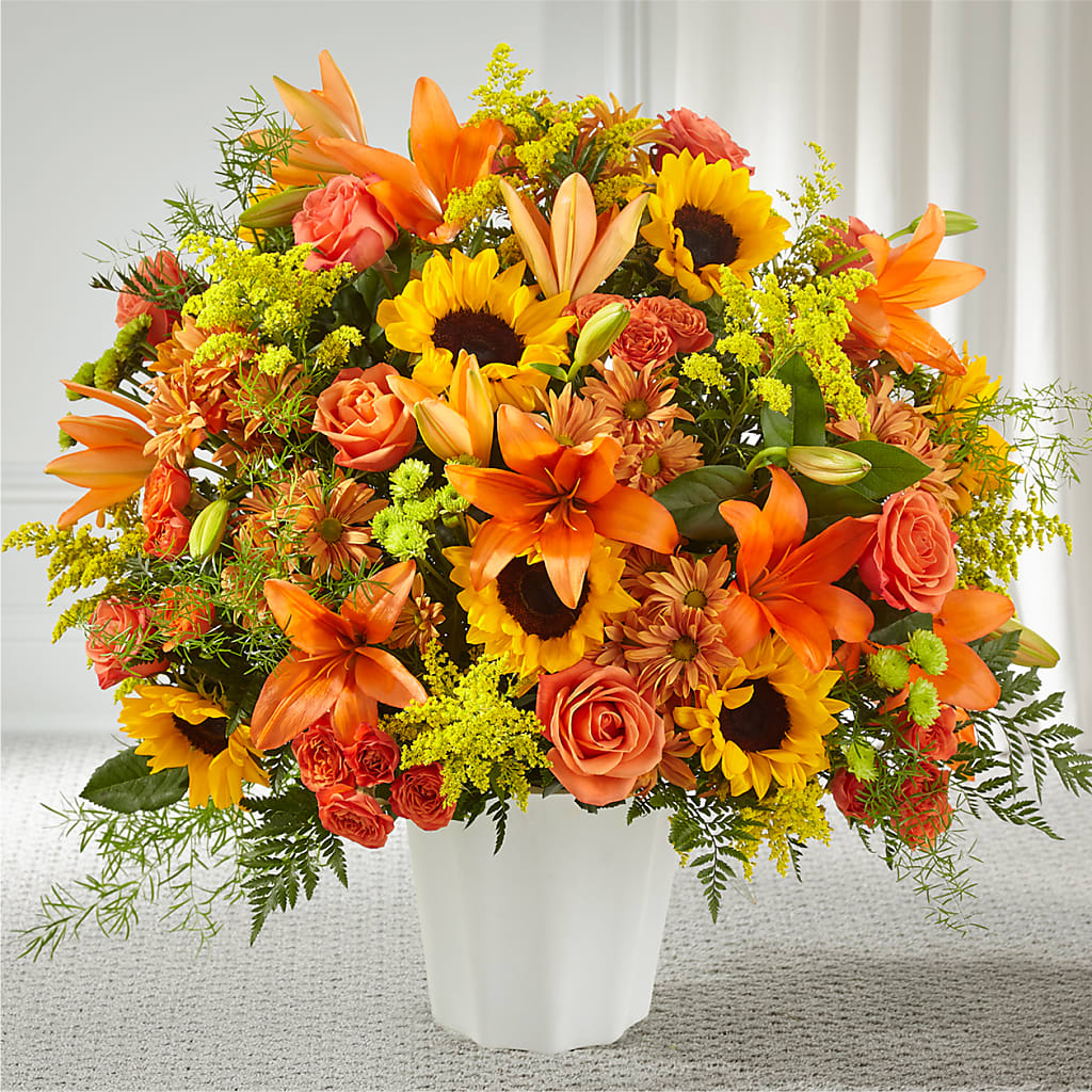 Harvest Thoughts Floor Basket – The Total Event Li Inc, Bethpage NY