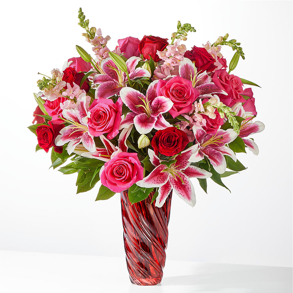 Always You Bouquet with Luxe Swirl Vase – The Total Event Li Inc, Bethpage NY