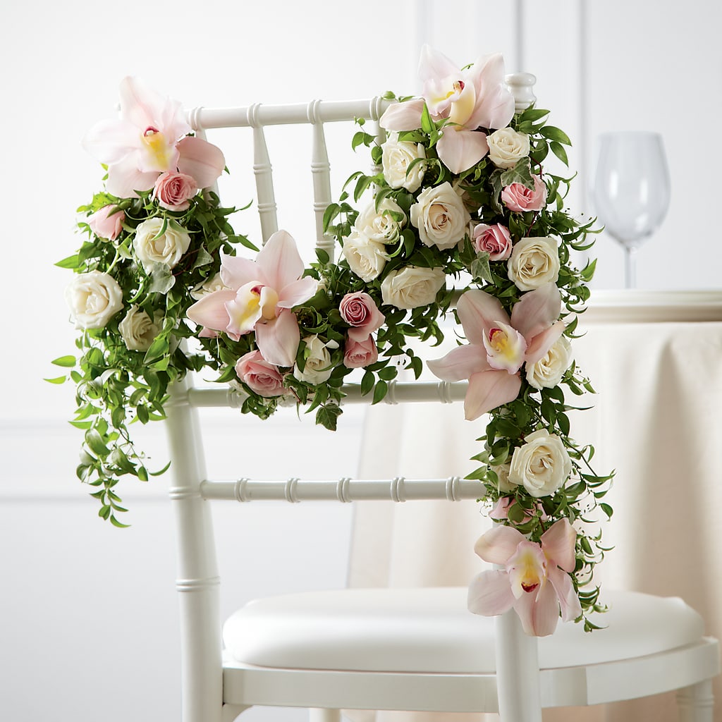Orchid Rose Chair Décor – The Total Event Li Inc, Bethpage NY