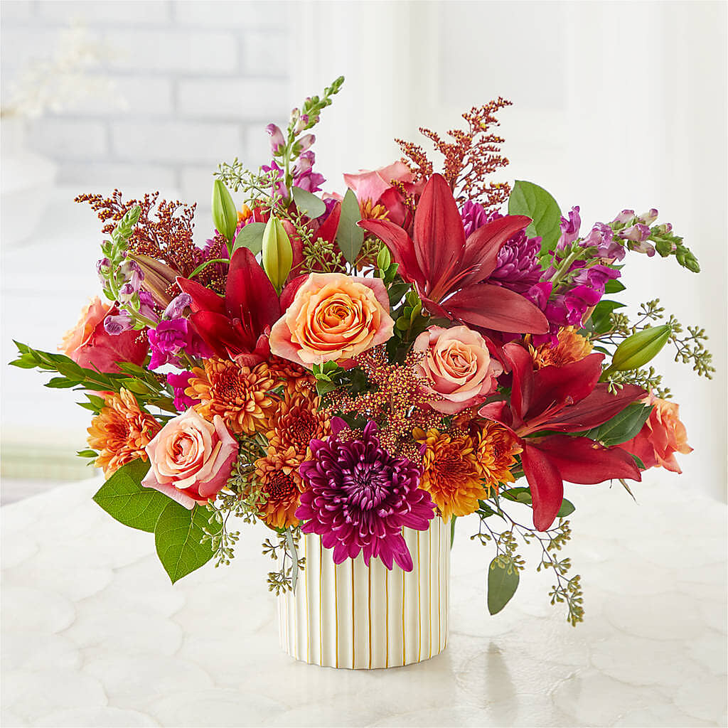 Burgundy Landscape Bouquet –  The Total Event Li Inc, Bethpage NY