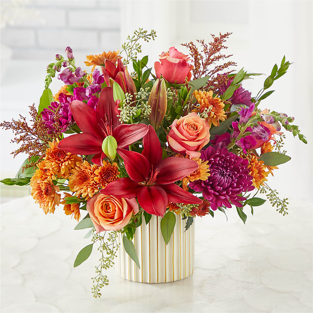 Burgundy Landscape Bouquet –  The Total Event Li Inc, Bethpage NY