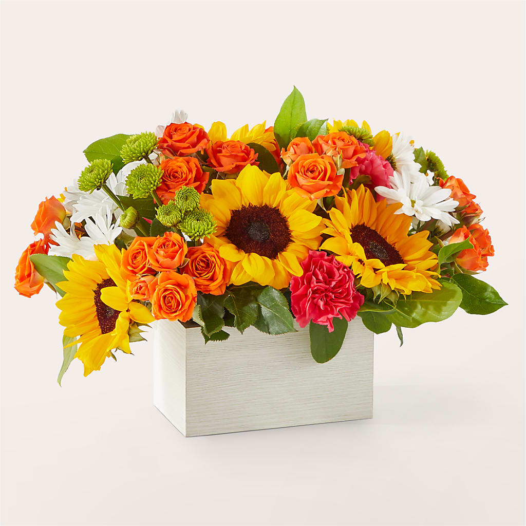 Sun-drenched Blooms Box Bouquet –  The Total Event Li Inc, Bethpage NY