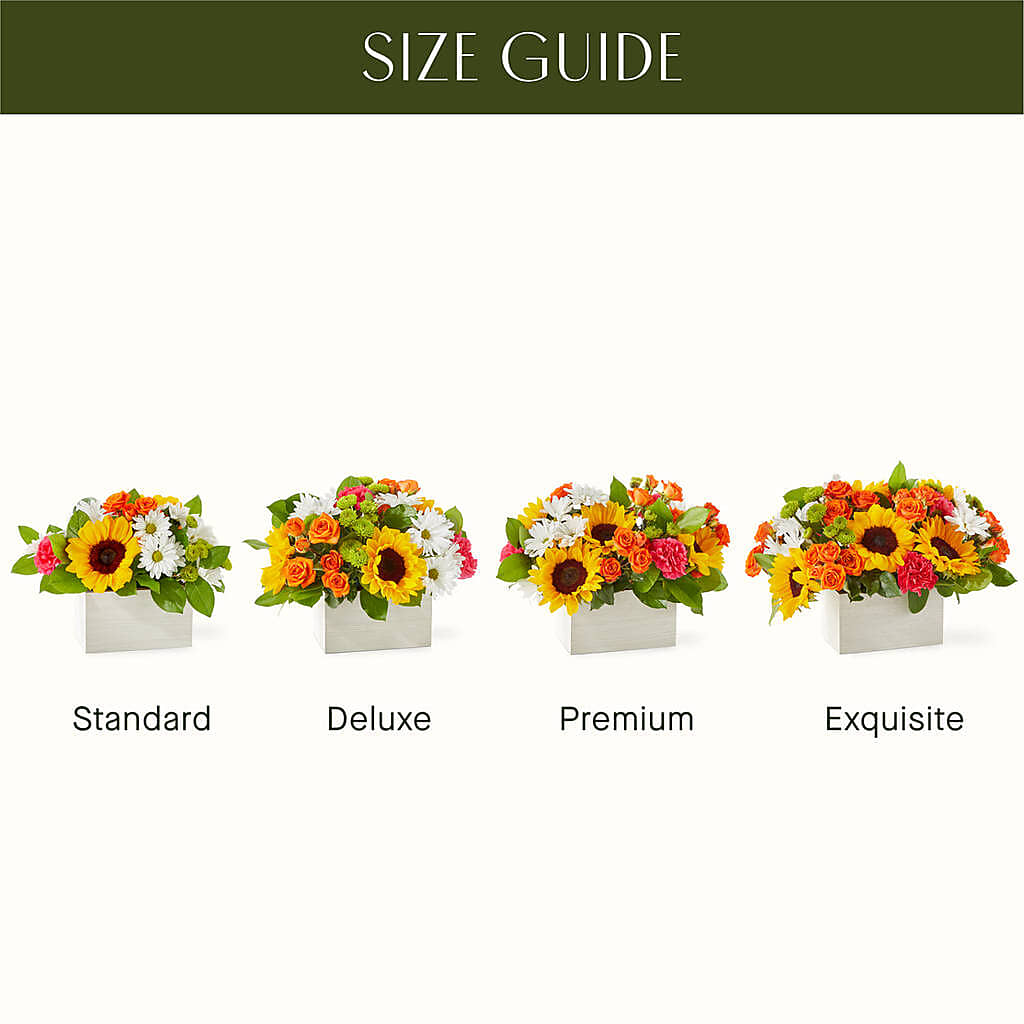 Sun-drenched Blooms Box Bouquet –  The Total Event Li Inc, Bethpage NY