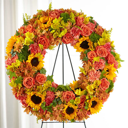 Autumnal Memories Wreath (Standard) –  The Total Event Li Inc, Bethpage NY