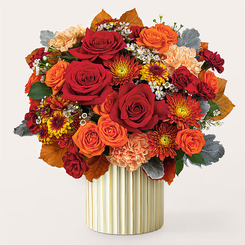 Merlot Bouquet with Ivory Vase –  The Total Event Li Inc, Bethpage NY