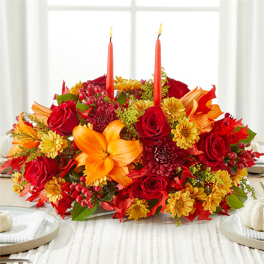 Autumn's Embrace Centerpiece –  The Total Event Li Inc, Bethpage NY