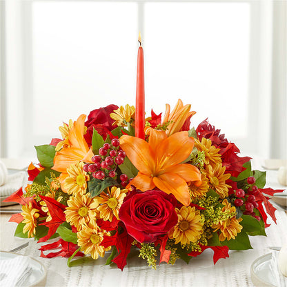Autumn's Embrace Centerpiece –  The Total Event Li Inc, Bethpage NY